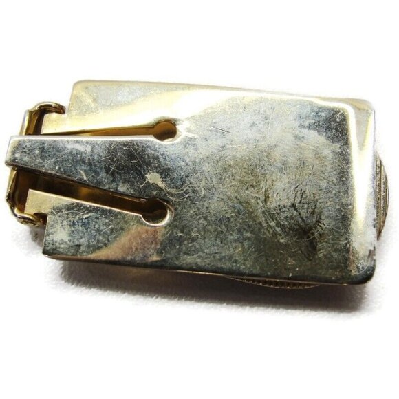 L.O.O.M. Moose Flip Up Gold Tone Money Clip Stainless Steel Wallet CC Cash - Picture 5 of 10